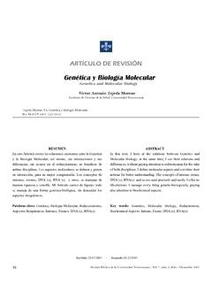 Genetics and Molecular Biology - medigraphic.com