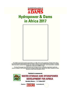 Hydropower &amp; Dams in Africa 2017