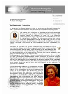 Self Realization Fellowship - sektenberatung.info