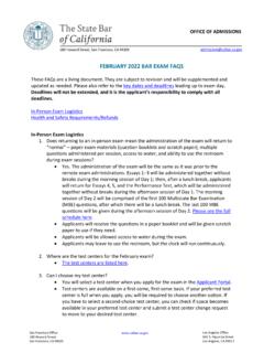 February 2022 Bar Exam FAQs - calbar.ca.gov