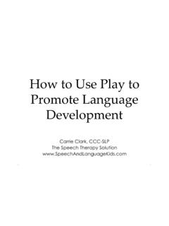 How to Use Play to Promote Language Development
