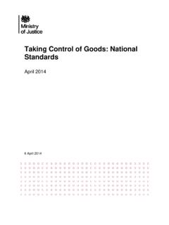 Taking Control of Goods: National Standards - GOV.UK