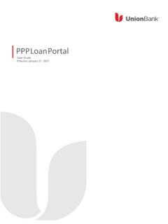 PPP Loan Portal - MUFG Union Bank