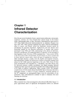 Chapter 1 Infrared Detector Characterization