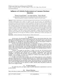 Intention Influence of Celebrity Endorsement on …