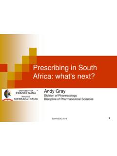 Prescribing in South Africa: what's next? - HIV …