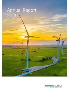 Annual Report 2020 - Siemens Gamesa