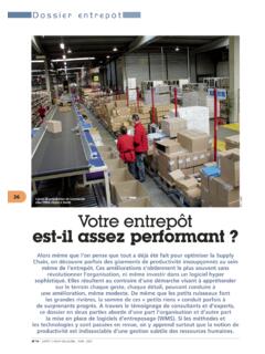 Dossier entrep&#244;t - Supply Chain Magazine