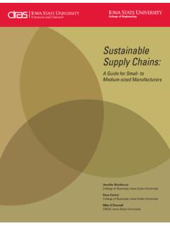 Sustainable Supply Chains - Harvard Business School