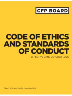 CODE OF ETHICS AND STANDARDS OF CONDUCT