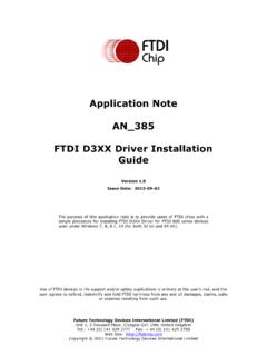 FTDI D3XX Driver Installation Guide