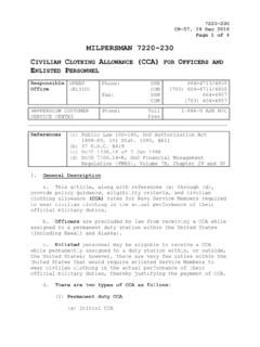 MILPERSMAN 7220-230 CIVILIAN CLOTHING …