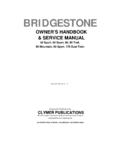 Bridgestone 50-200cc Service Manual
