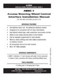 INSTALLATION INSTRUCTIONS ASWC-1 ASWC-1 …