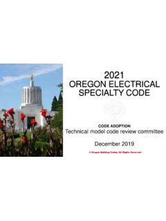 2020 OREGON ELECTRICAL SPECIALTY CODE