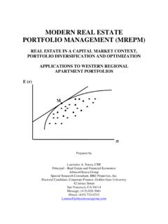 Real Estate Portfolio Management Paper Master
