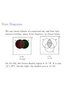 Venn Diagrams - University of Notre Dame