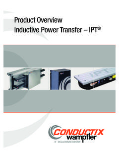 Product Overview Inductive Power Transfer – IPT
