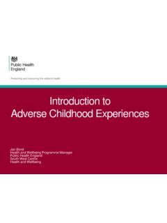 Introduction to Adverse Childhood Experiences