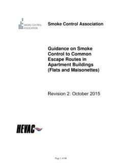 Guidance on Smoke Control to Common Escape Routes ... - …