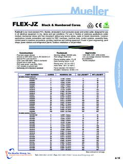 FLEX-JZ Black &amp; Numbered Cores - Mueller Group