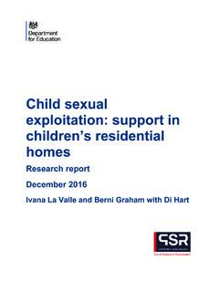 Child Sexual Exploitation Support in Children’s Homes