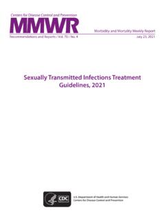 Sexually Transmitted Infections Treatment Guidelines, 2021