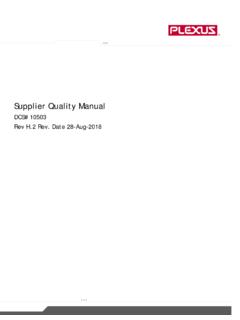 10503 Supplier Quality Manual