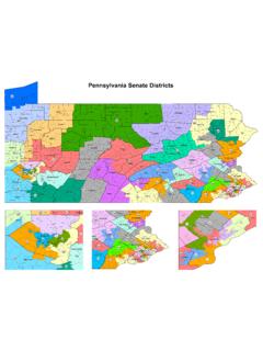 Pennsylvania Senate Districts - PA State Senate