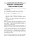 Forming Flanges &amp; Process Limitations - Smith &amp; …