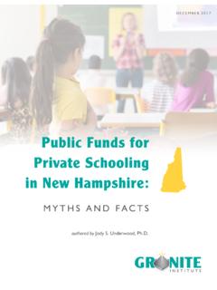 Public Funds for Private Schooling in New Hampshire