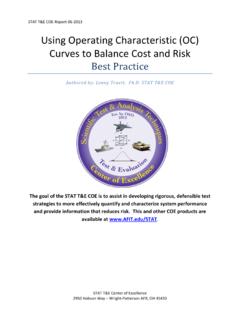 Using Operating Characteristic (OC) Curves to Balance Cost ...