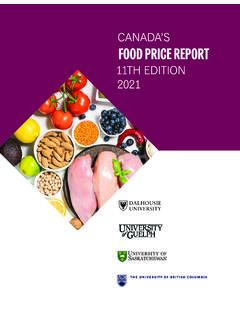 CANADA’S FOOD PRICE REPORT - Dalhousie University