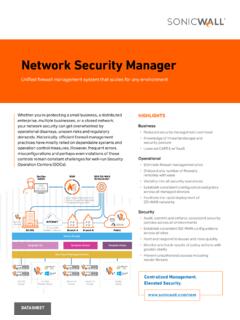 Network Security Manager - sonicwall.com