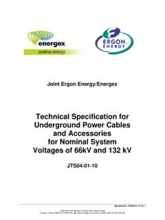 Technical specification for underground power cables and ...