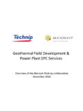 Geothermal Field Development &amp; Power Plant EPC …