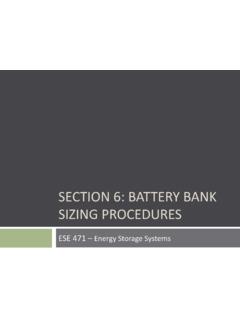 SECTION 6: BATTERY BANK SIZING PROCEDURES