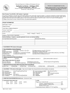 Application for Review Buildings, HVAC, Fire ... - Wisconsin