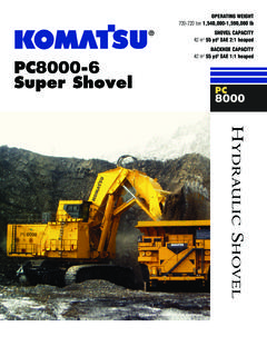 SAE 2:1 heaped 3 SAE 1:1 heaped PC8000-6 Super Shovel