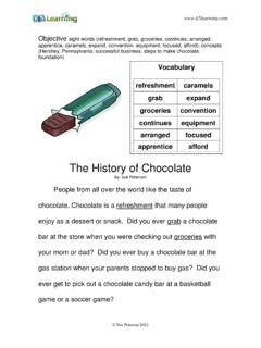 The History of Chocolate - k5learning.com