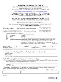 APPLICATION FOR A PHARMACY LICENSE - Justia