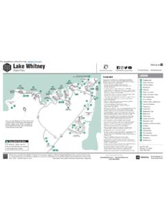 Lake Whitney State Park Facility Map - Texas