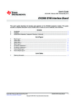 EV2300 EVM Interface Board - TI.com