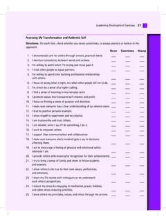 Leadership Development Exercises 27 assessing My ...