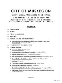 CITY OF MUSKEGON
