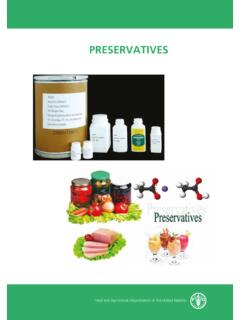 PRESERVATIVES - Food and Agriculture Organization