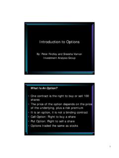 Introduction to Options - New York University