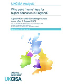 Who pays ‘home’ fees for higher education in England