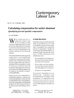 Contemporary Labour Law - workplace.co.za