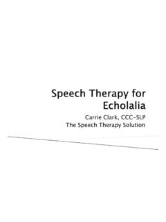 Carrie Clark, CCC-SLP The Speech Therapy Solution